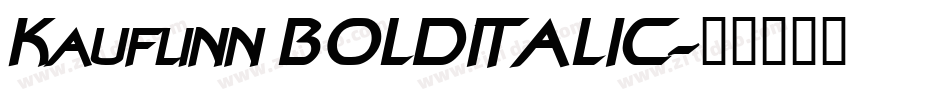 Kauflinn BOLDITALIC字体转换